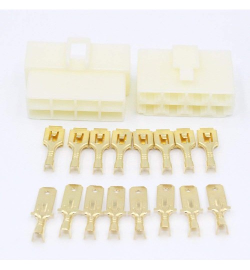 8 Way 6.3mm Housing Connector Kit PK12